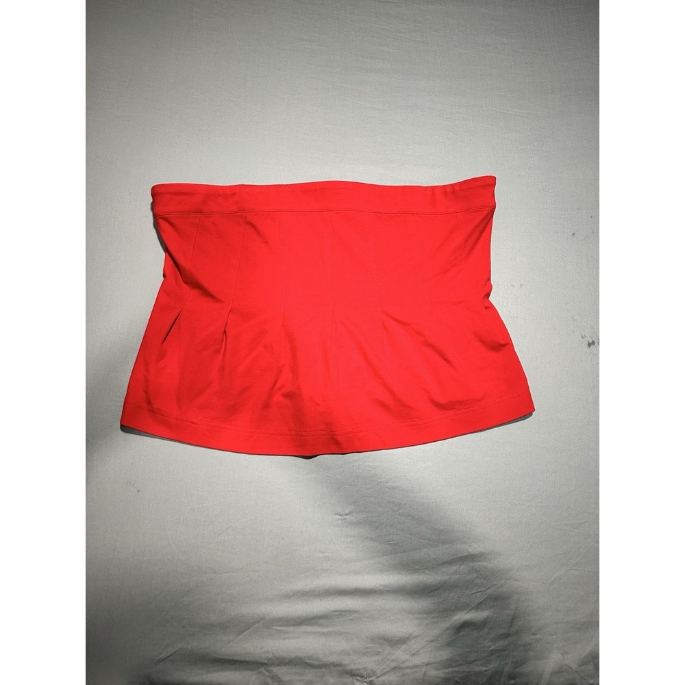 Anthropologie Maeve Fontana Red‎ Flared Tube Top L